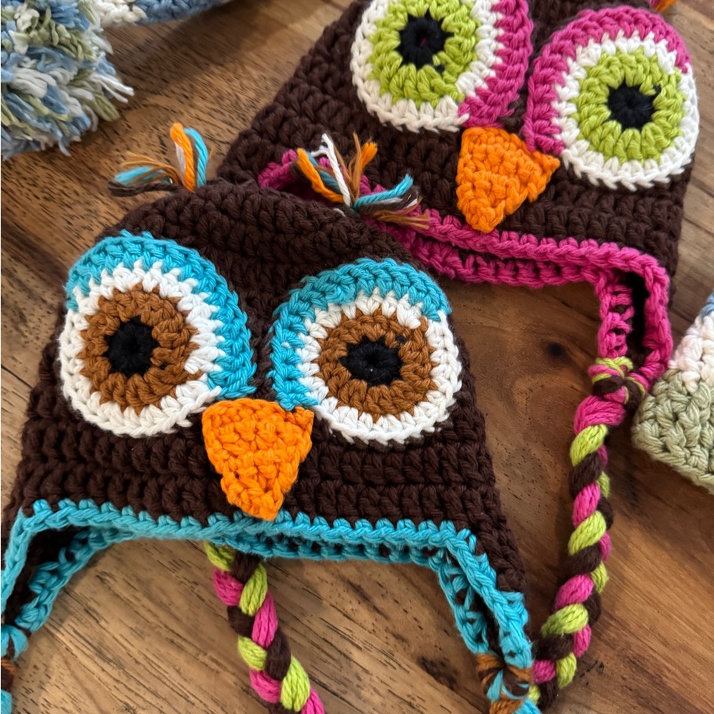 Handmade Crochet baby hats - Photography Newborn Props - Picture 3 of 6